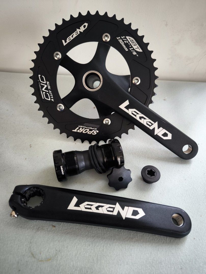 Legend Hollowtech Fixie Crankset single speed 48T 170mm BCD 130
