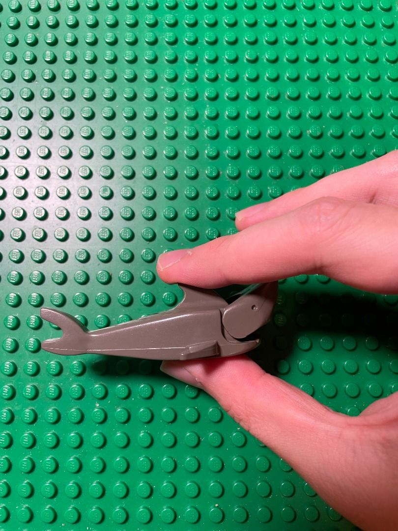 Lego Shark with Pointed Nose and Debossed Eyes (Dark Gray) 興趣及遊戲 旅行