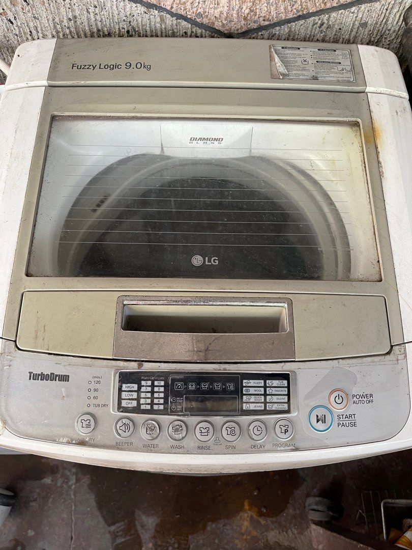 LG 9kg Fuzzy Logic AWM (Category: Washing Machines and Dryers) located in Pasig City. Submitted by declutter.rae (Listing ID 1378188376, Image 2). Description: Working washing machine, just shakes and has a knocking sound. Most probably sa suspension yung reasonpero di sya nareaolve nung technician na nagcheck. Selling this for home use (kayo na po bahala magpagawa) or for parts sa mga gumagawa ng washing machine..