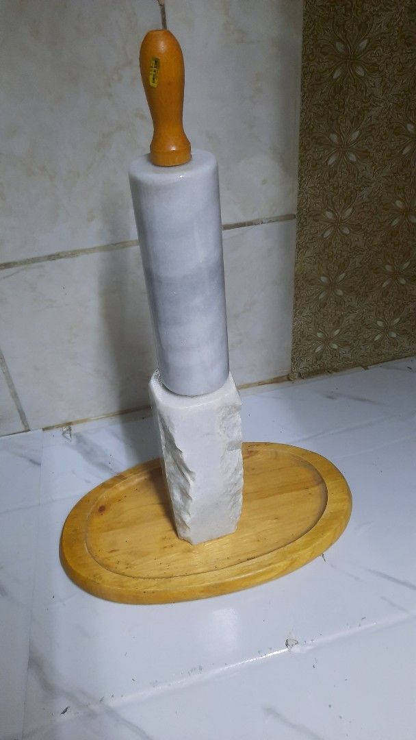 Marble heavy kitchenware 6x2.5" New Japan (Category: Other Kitchenware & Tableware) located in Manila. Submitted by luckycharm_215 (Listing ID 1378287127, Image 3). Description: can use as rolling pin stand.