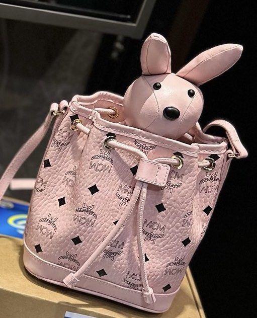 MCM Rabbit Bucket Sling Bag, Women's Fashion, Bags Wallets
