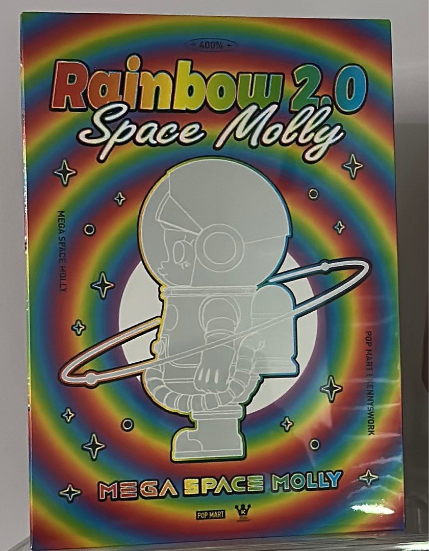 MEGA SPACE MOLLY RAINBOW 400% 2.0, Hobbies & Toys, Toys