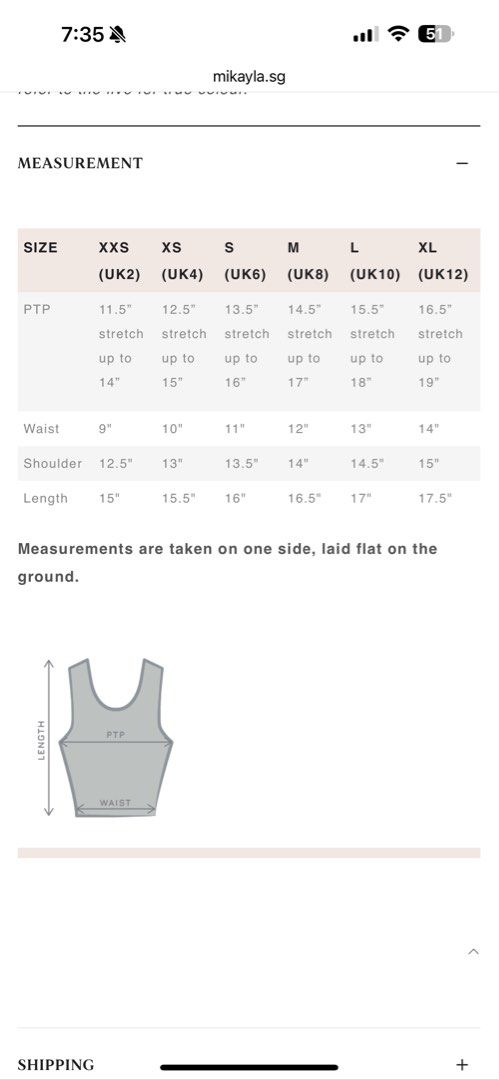 Mikayla Zenda Baby Tee Baby Pink (Category: Sleeveless) located in Singapore. Submitted by mbl_mbl (Listing ID 1378160563, Image 3). Description: Beautiful pink crop top from Mikayla.sg. Features a flattering cut with a back cutout. Made from a comfortable material. Please refer to the size chart in the images for measurements. Perfect for a stylish and chic look..
