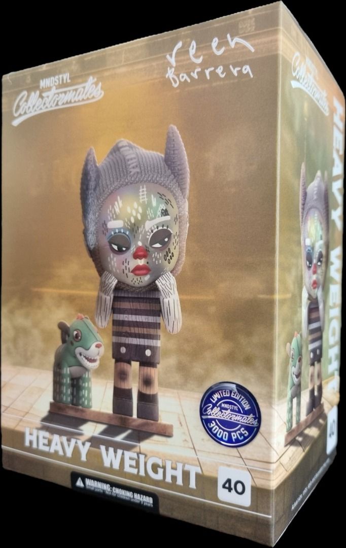Mindstyle Collectormates Reen Barrera Heavy Weight LE3000 (Category: Designer & Blind Box Toys) located in Quezon City. Submitted by vinylplus_3 (Listing ID 1378171450, Image 2). Description: MINDstyle Collectormates Reen Barrera Heavy Weight Limited Edition 3000 pcs. Condition is New. New: A brand-new, unused, unopened, undamaged item in its original packaging (where packaging is applicable). Packaging should be the same as what is found in a re
