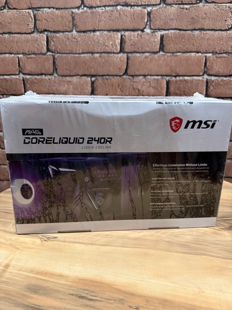 Msi Liquid cooler (Category: Computer Parts) located in Pasig City. Submitted by jslayer18 (Listing ID 1378312909, Image 2). Description: Didn’t use the item change of mind.
