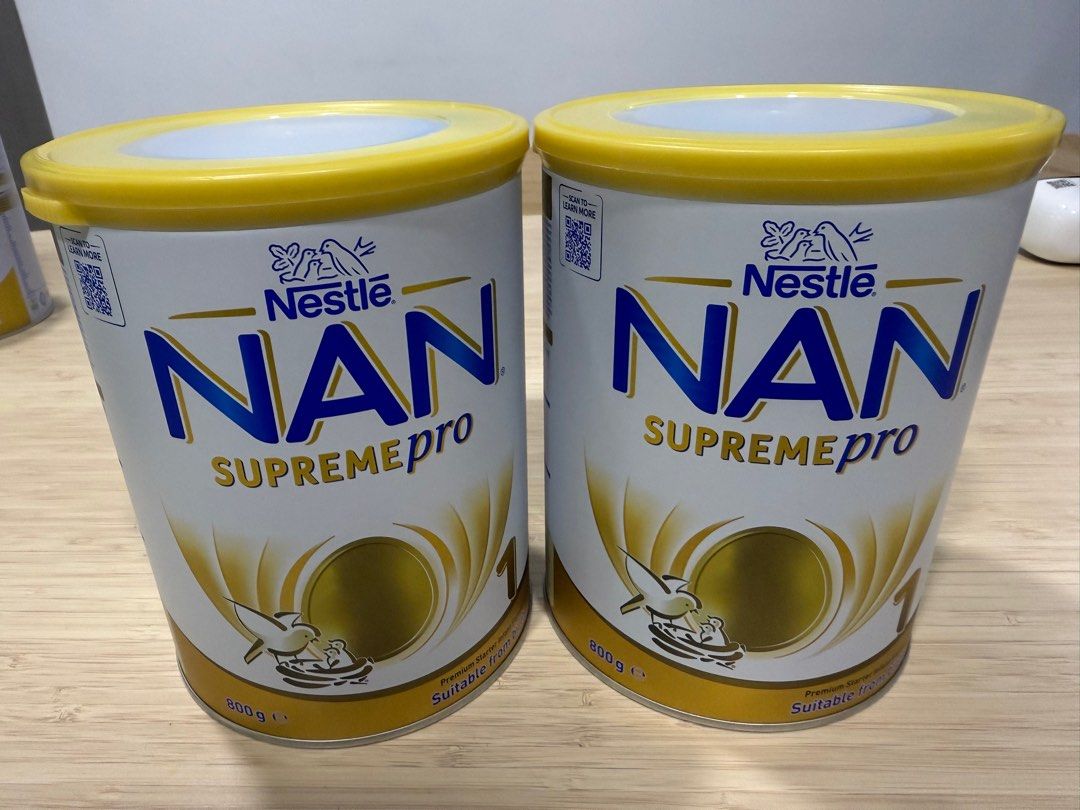 Nestle NAN Supreme Pro 1 Baby Formula (Category: Breastfeeding & Bottle Feeding) located in Singapore. Submitted by bendemeer8610 (Listing ID 1378173545, Image 1). Description: - Selling 3 cans of Nestle NAN Supreme Pro 1 baby formula made in Germany. -$25 per can - Brand new and unopened since purchase. - Trusted brand, purchased June 2025 online *Letting go as accidentally purchased wrong one and couldn’t return. .