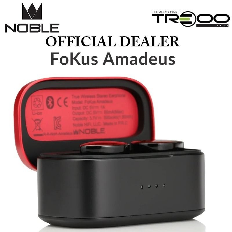 [Official] Noble Audio FoKus Amadeus 8.3mm Triple-Layer Diaphragm (1DD) True Wireless Bluetooth In-Ear Earphone with Mic (Category: Earphones) located in Singapore. Submitted by treoo (Listing ID 1378240987, Image 3). Description: 🔥✨ Promotion valid for a limited time only; while stocks last! ✨🔥 ✅ 8.3mm Triple-Layer Diaphragm – Offers dynamic, rich, and detailed sound reproduction. ✅ True Wireless Design – Enjoy a completely cable-free listenin