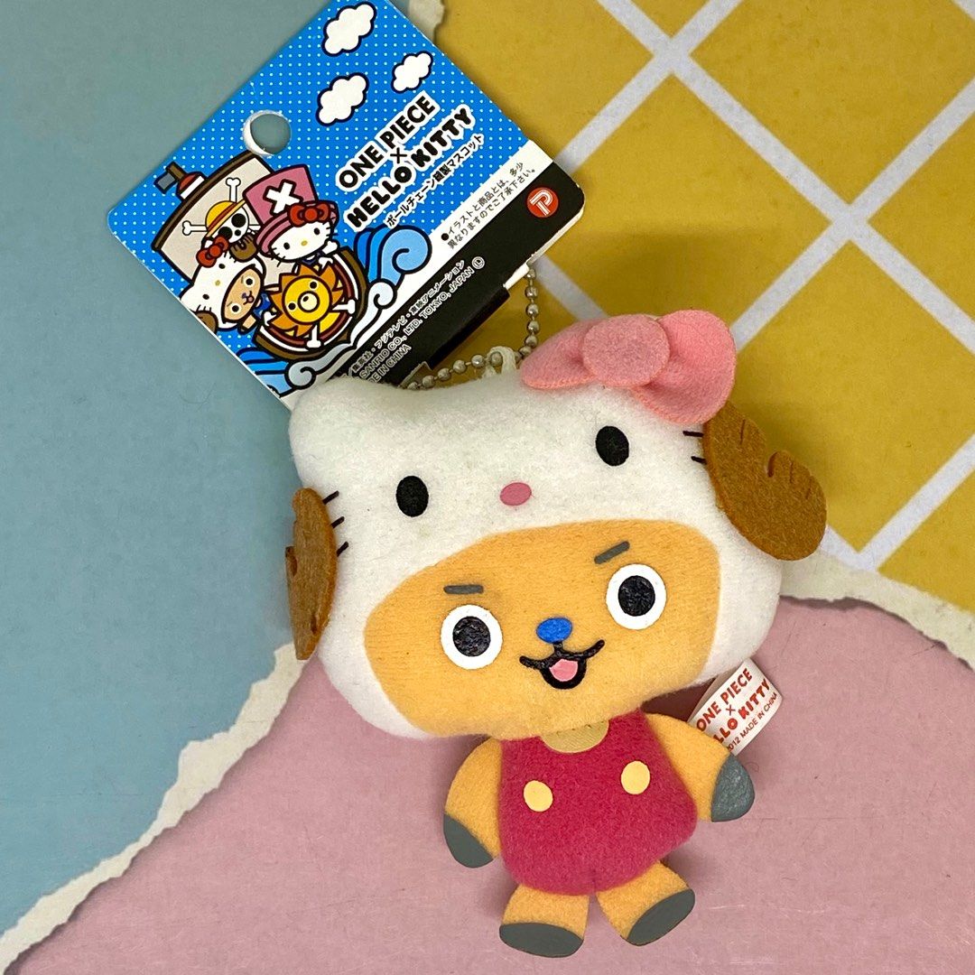 ONE PIECE x HELLO KITTY CHOPPER PLUSH CHARM SANRIO, Hobbies & Toys ...