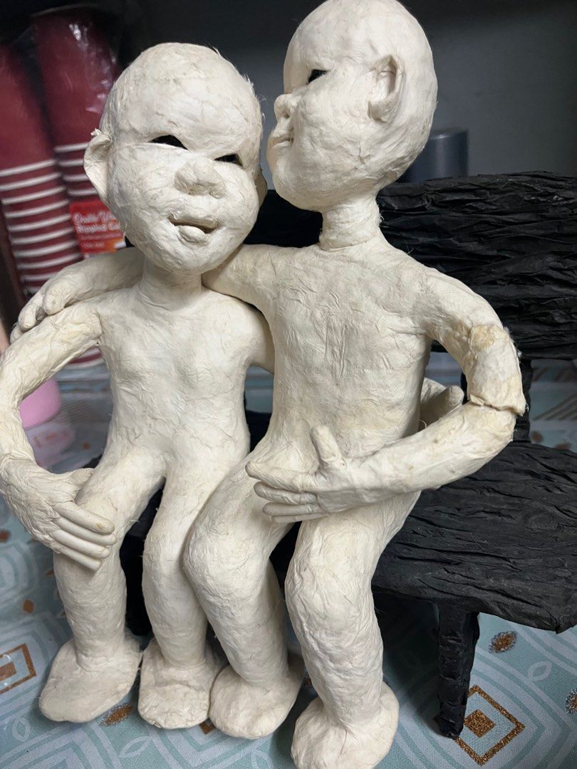 Paper mache humans (Category: Figurines & Statues) located in Angeles City. Submitted by goodbuysathome (Listing ID 1378216283, Image 3). Description: Paper mache from Korea Add sf 74 GCash payment Last price posted .