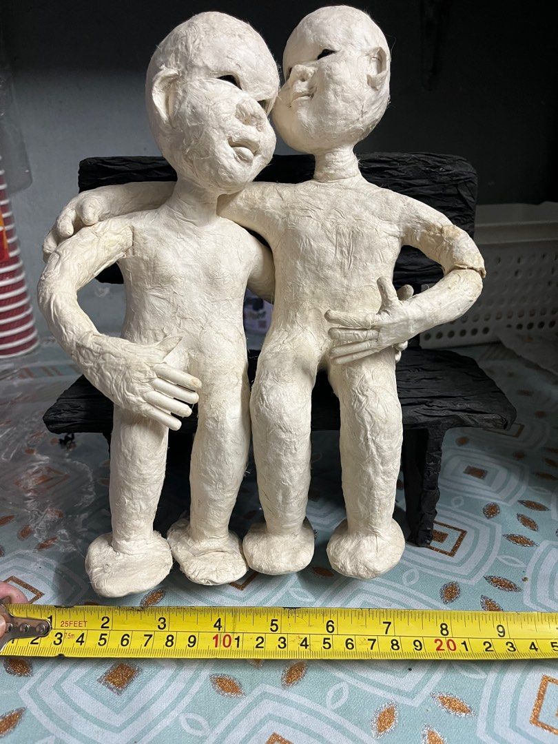 Paper mache humans (Category: Figurines & Statues) located in Angeles City. Submitted by goodbuysathome (Listing ID 1378216283, Image 1). Description: Paper mache from Korea Add sf 74 GCash payment Last price posted .