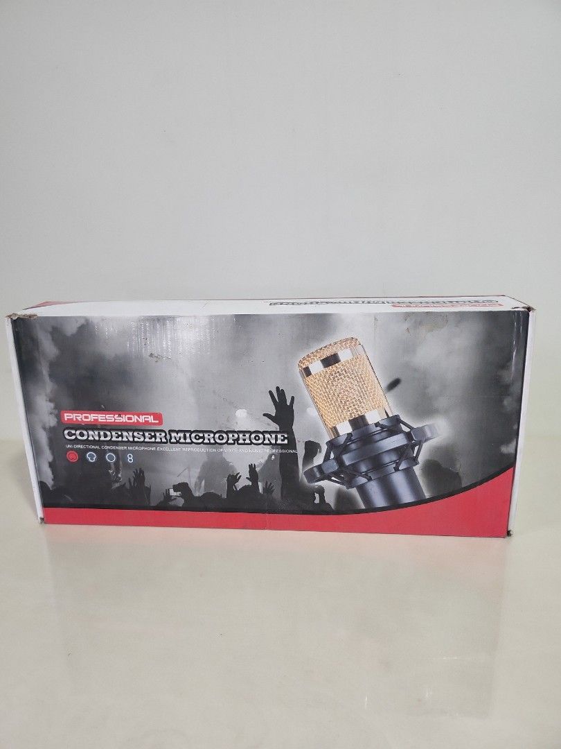 Professional condenser microphone (Category: Microphones) located in Quezon City. Submitted by prelovedisle.ph (Listing ID 1378234914, Image 1). Description: Prefessional condenser microphone. Barely used. Missing splitter cable only, no other issues. Wysiwyg. #pofessionalcondensermicrophone #condensermicrophone #microphone #mic.