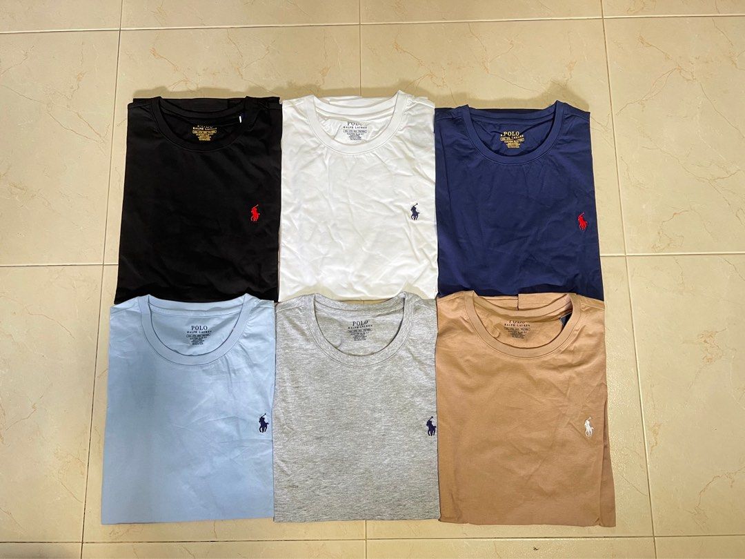 Ralph Lauren Basic Tee (Category: Tshirts & Polo Shirts) located in Singapore. Submitted by subhype (Listing ID 1172708779, Image 2). Description: ‼️ INSTOCK & FREE DELIVERY(SMARTPAC) 📌 🐎 Ralph Lauren Basic Tee 👑 🩷 Sizes:S- 2XL 🩷 ℹ️Dimensions: Shoulder Width: 40 42 44 46 48 Chest: 96 100 104 108 112 Length: 65 67 69 71 73 .