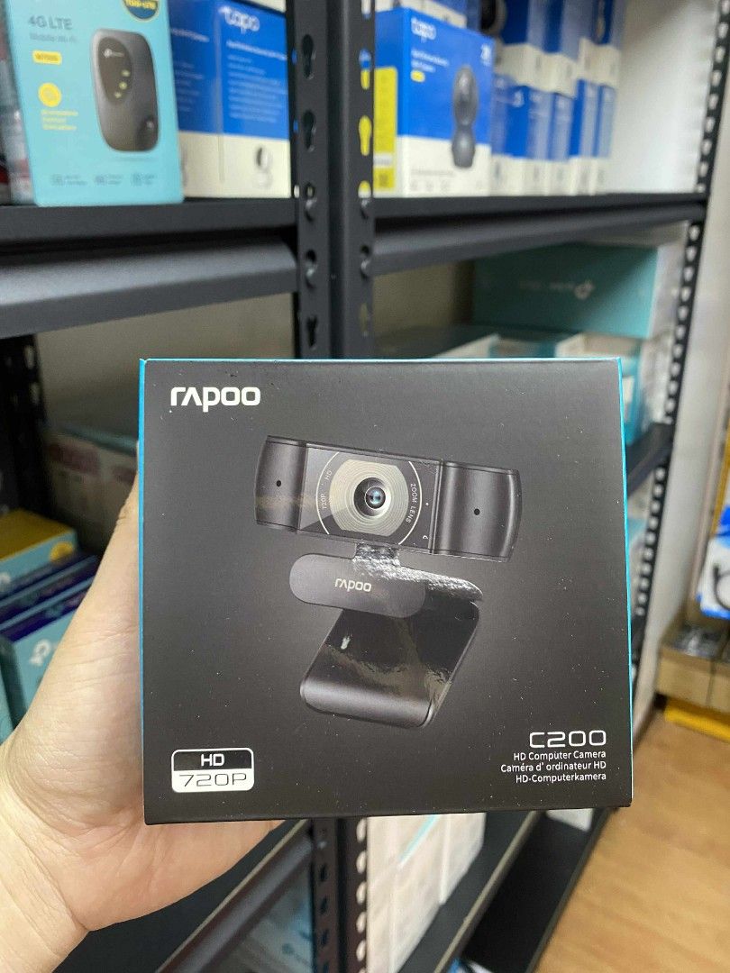 Rapoo C200 720p HD USB Webcam (Category: Webcams) located in Pasig City. Submitted by mahara1624 (Listing ID 1378195035, Image 1). Description: Brand New and Original Items 🏍️ Same Day Delivery - Lalamove delivery within Metro Manila - For walk-ins: Always PM first for item availability - We are also open for night time deliveries 🧰 Warranty: - 7 days store warranty for factory defects - 1 Year warranty assistance on selected items 💵 Modes of 
