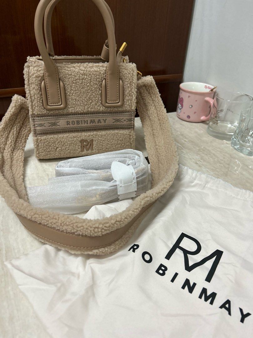 ROBINMAY-月桂女神手提包（羊羔毛）尺寸M, 她的時尚, 包包、錢包