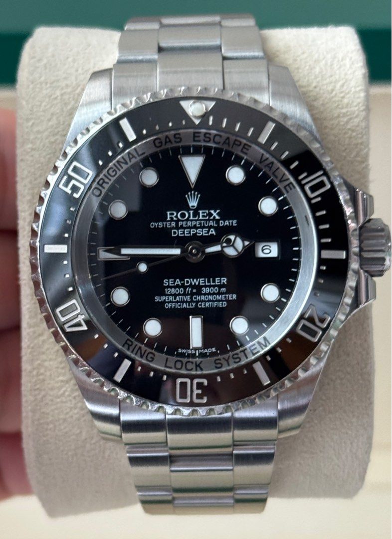 Rolex Deepsea Seadweller Black (Category: Luxury Watches) located in Manila. Submitted by watchguyph (Listing ID 1378176413, Image 1). Description: Steal Deals For Sale 575k Rolex Deepsea Seadweller 44mm 116660 2018 Foreign Ad Full set Condition 9.8/10 💯 Open to authentication 💯 Pm for inquiries.