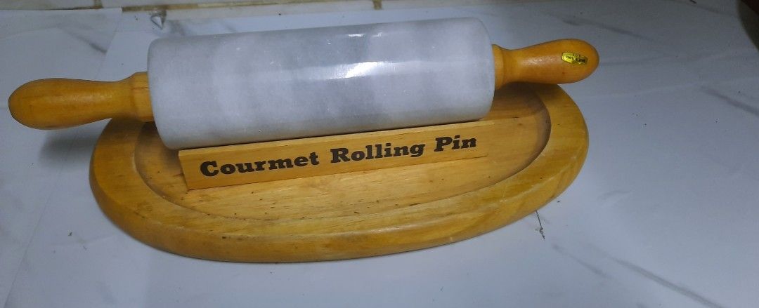 Rolling pin 11x2" marble New Japan (Category: Bakeware) located in Manila. Submitted by luckycharm_215 (Listing ID 1378284592, Image 1). Description: New,heavy marble rolling pin.