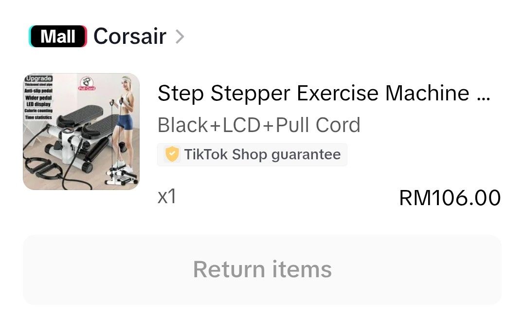 Step Stepper Exercise Machine (Category: Cardio & Fitness Machines) located in Petaling Jaya. Submitted by lilsaracloset (Listing ID 1378286762, Image 1). Description: .