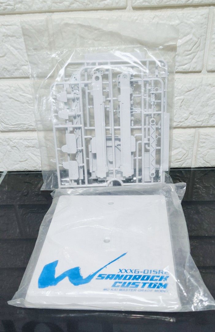 Supernova MG Gundam Sandrock Custom Action Base (Category: Gundam & Model Kits) located in Caloocan City. Submitted by RetroGuild (Listing ID 1378301063, Image 2). Description: ✨Supernova MG Gundam Sandrock Custom Action Base 💵PRICE: •₱599 only 🖊️DESCRIPTION: •Action Base only •Master Grade •Supernova Mo Kai released •Third Party / Bootleg •Brand new, old stock condition •Runners are plastic sealed 🚚Delivery Options: •Available via LBC, Grab, 