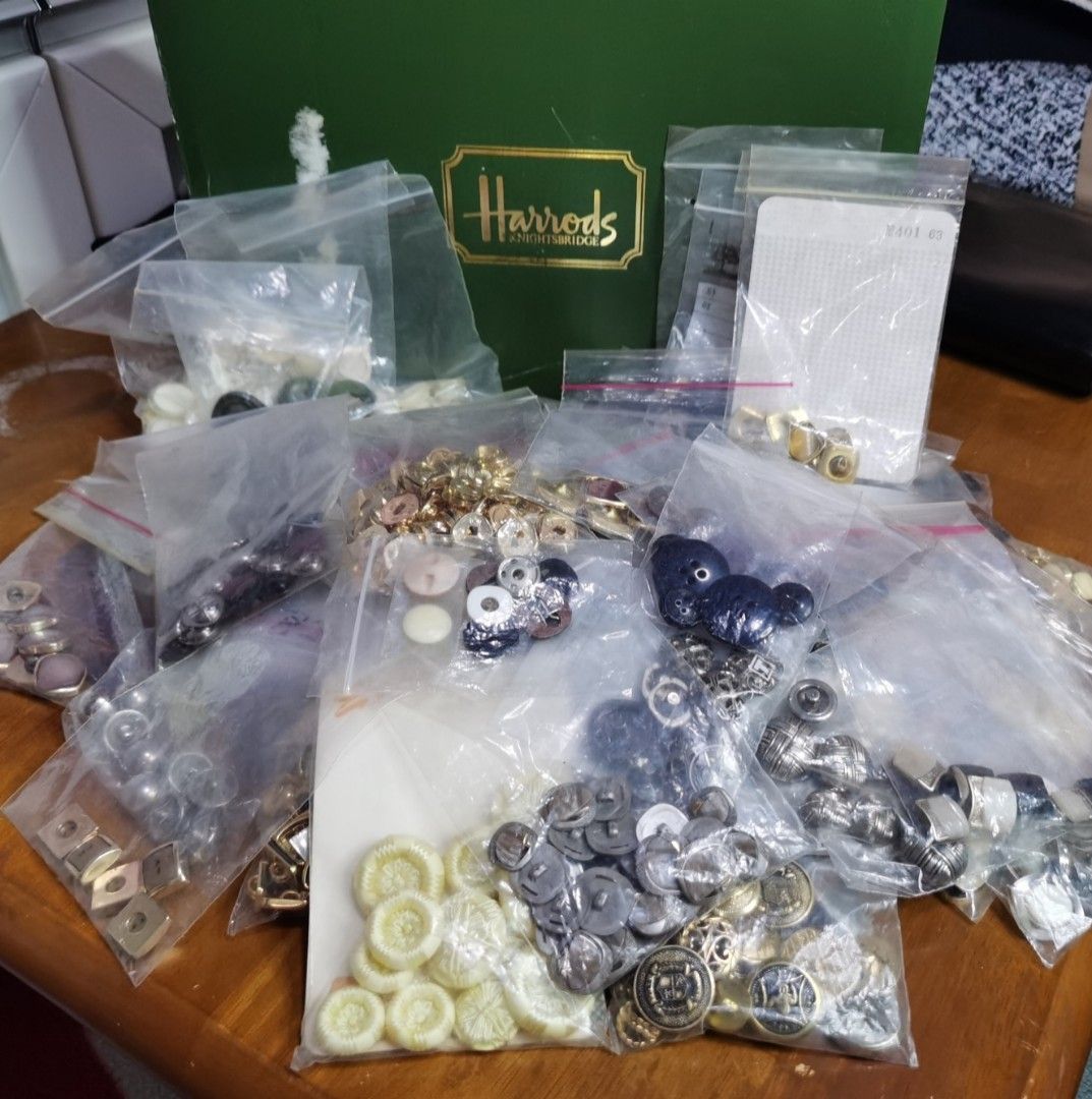 thousand pieces of assorted buttons & others (Category: Craft Supplies & Tools) located in Cainta. Submitted by phengaying (Listing ID 1376522042, Image 1). Description: approximately 100 sets of fancy /assorted buttons(approx1k pieces or more) asso, categorized by types per zip lock, ykk zipper heads and end locks, box and organizer included sourced from japan take all!! made of metals, fabric and majority is plasticsjapan/uk made. for take all 
