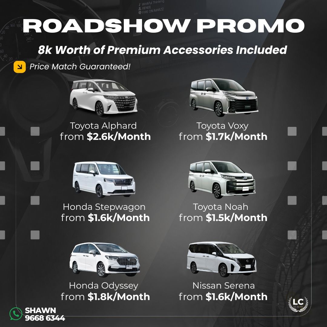 Toyota Alphard Hybrid 2.5Z Auto (Category: Used Cars) located in Singapore. Submitted by v12.motors (Listing ID 1378187928, Image 1). Description: 🚗 Trusted Direct Importer Deals! 🇸🇬 🔥 COE is Up — So Are Our Discounts! 🔥 Lock in your new ride now while prices are still low! ✅ 1-Bid Guaranteed COE (No Top-Ups) ✅ $0 Downpayment Options ✅ Full Loan from 2.98% ✅ Free Servicing + Free Road Tax ✅ CASETRUST & SVTA Accredited ✅ Flexible Loan & Trade