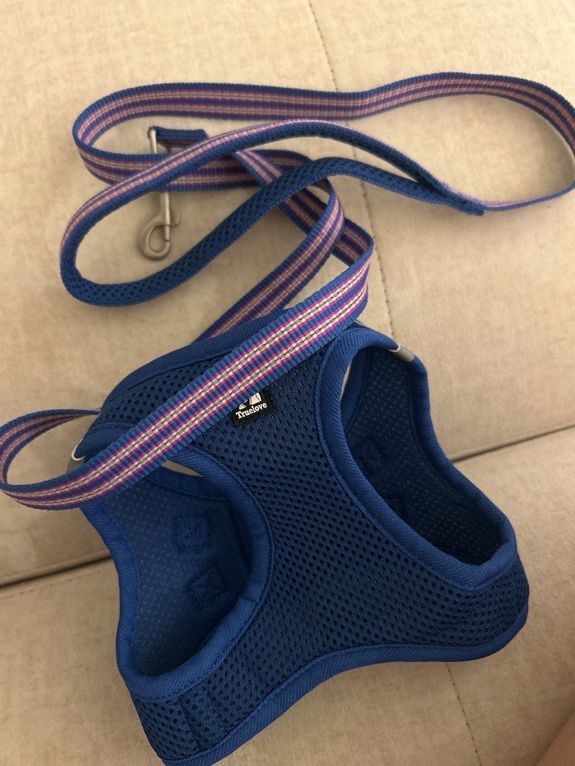 Truelove Dog Harness with Leash - Size XS (Category: Homes & Other Pet Accessories) located in Singapore. Submitted by yayanola (Listing ID 1378279175, Image 1). Description: Size XS Neck: 28-30cm Chest: 32-36cm Used a few times, quite new and good condition .