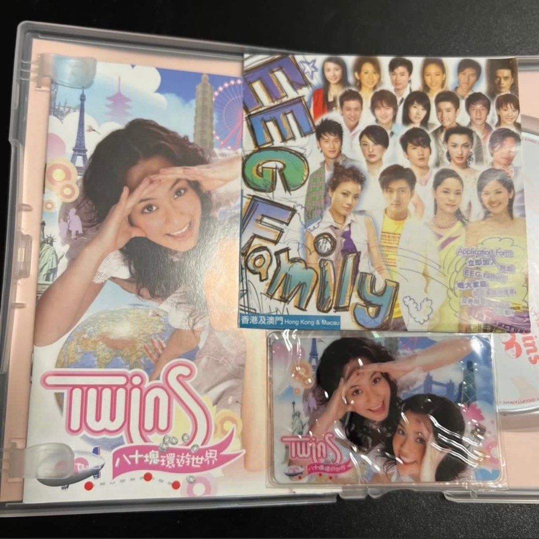 Twins 八十塊環遊世界CD + DVD 港版第二版附外盒悠遊卡套明信片4