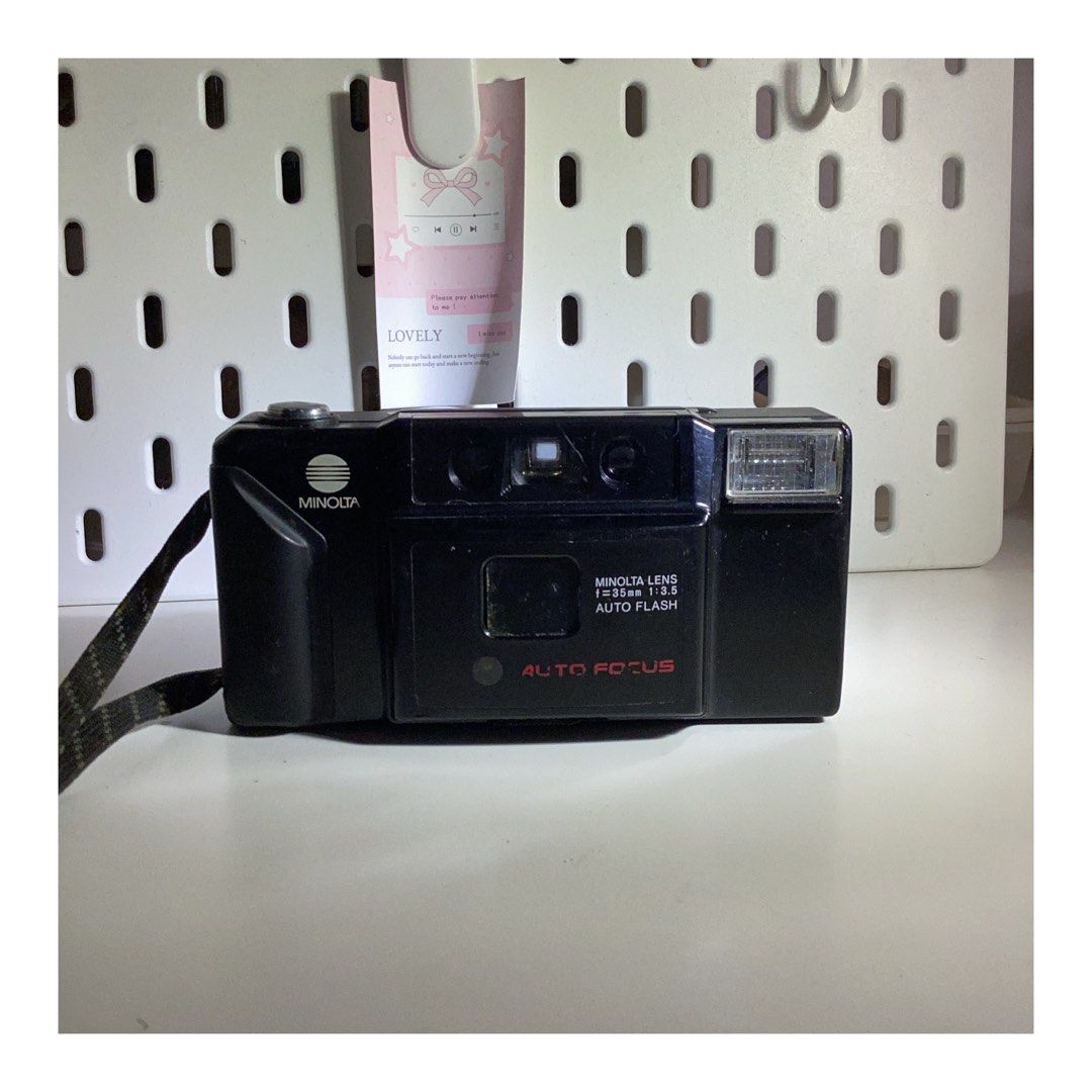 UNTESTED Minolta Auto Focus Film Camera (Category: Cameras) located in Quezon City. Submitted by thursdayheightsclub (Listing ID 1378286736, Image 1). Description: Please NOTE: This is an untested film camera. Brand & Model: Minolta Auto Focus Physical Condition: Heavily Used Please check the pictures before purchase and head to “LOMOGRAPHY” for sample film shots. 🤍 You can also check my profile for other film cameras available 🤍 .