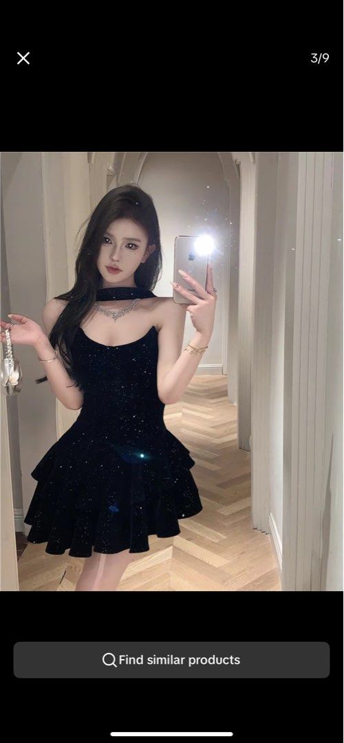 velvet strapless dress (Category: Dresses) located in Batangas. Submitted by .Declutter (Listing ID 1378245473, Image 3). Description: Small bust: 76cm/29.9 in waist: 66cm/26 in skirt length: 61 cm/24 in .