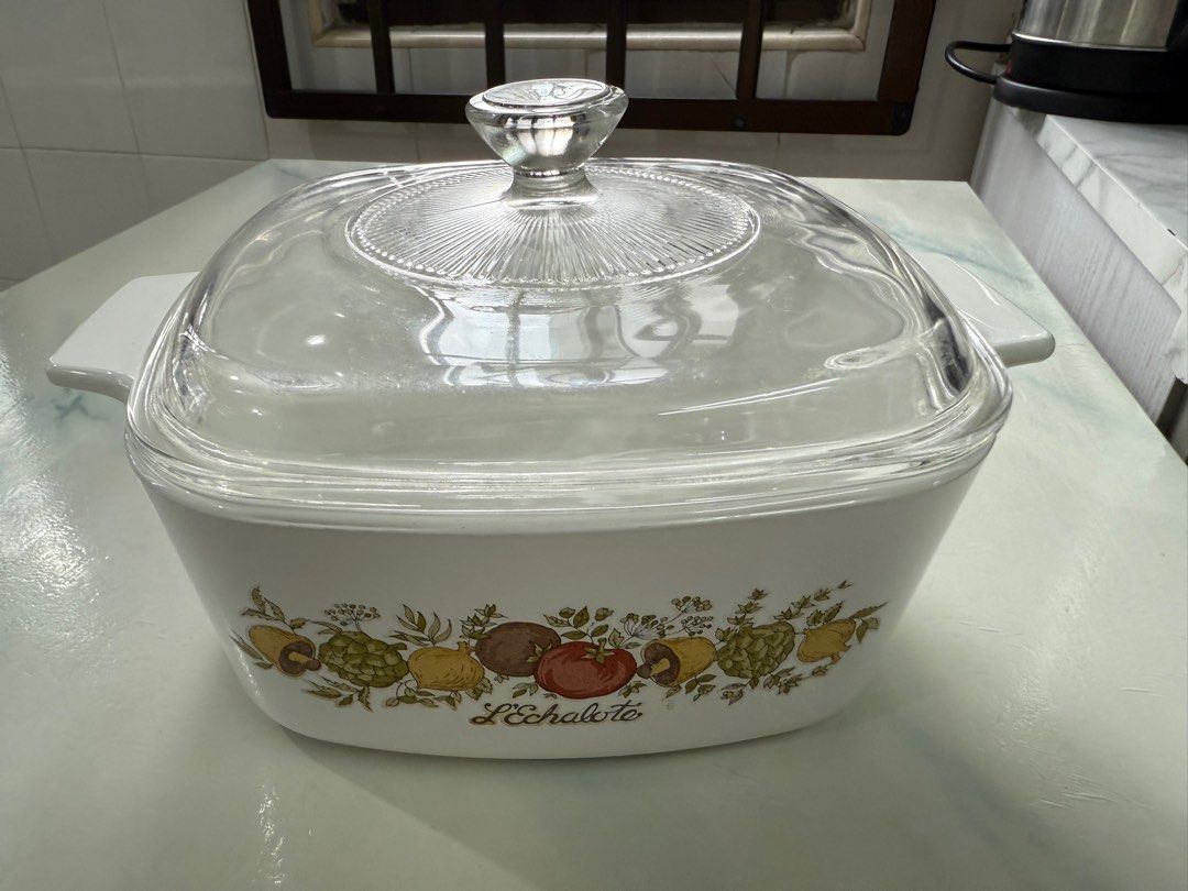 Vintage Corningware L'Echalote & La Marjolaine Baking Dish Set