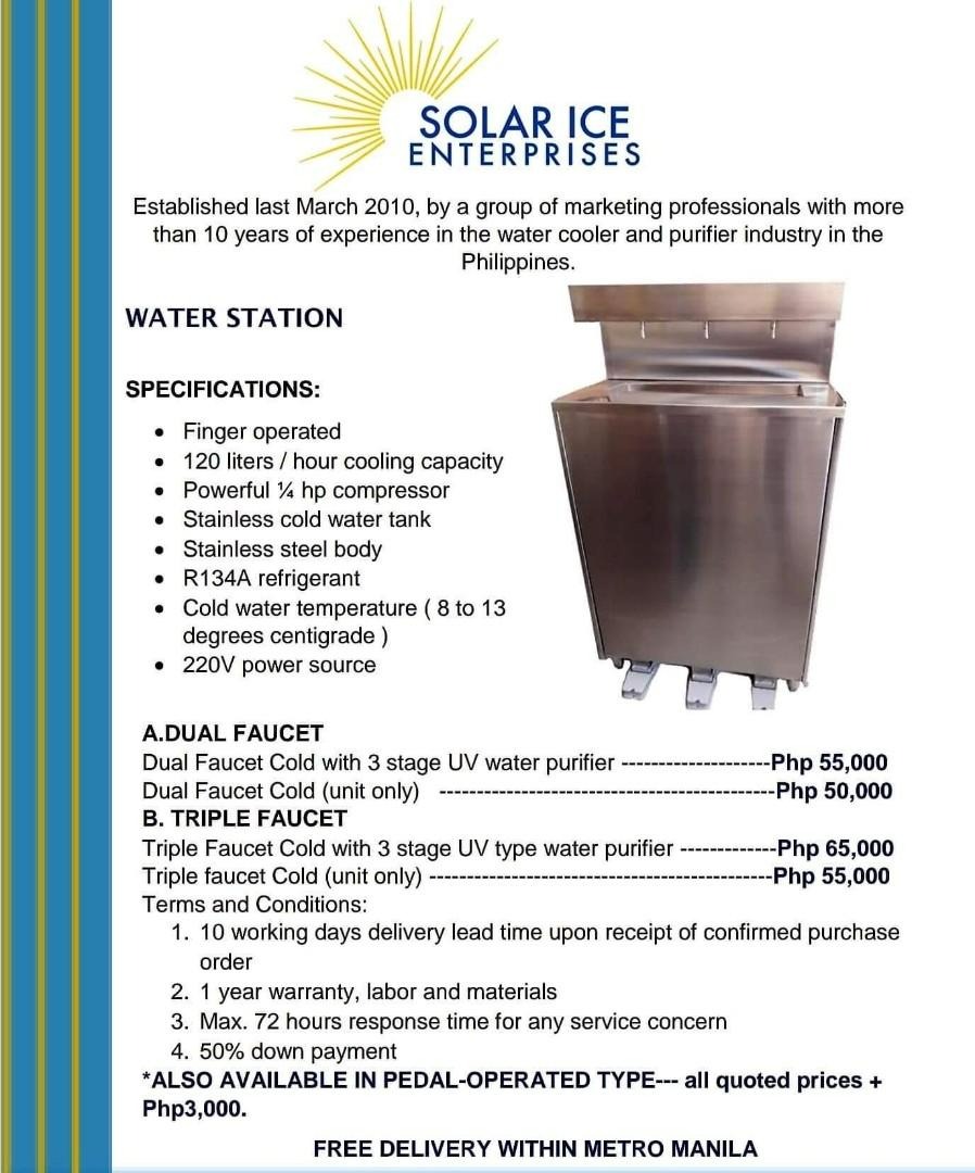 Water Station, hot and cold Drinking Fountain, TV & Home Appliances ...