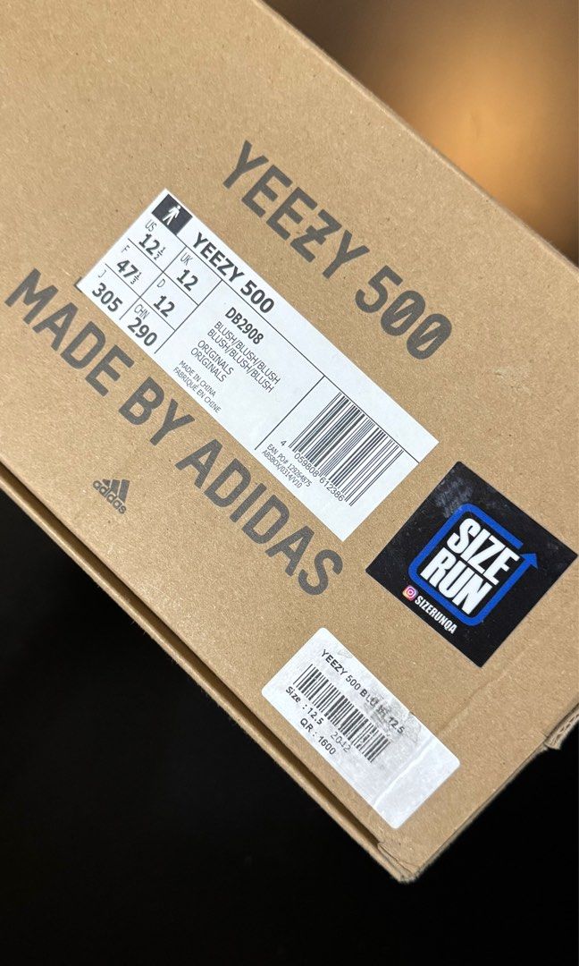 Yeezy 500 Blush 12.5US (Category: Sneakers & Footwear) located in Manila. Submitted by managerbear (Listing ID 1378329254, Image 2). Description: Authentic and bought at Size Run in Qatar for QR1,600 or almost P25,000. Brand new, never been used and difficult to find in size and color. Negotiable. .