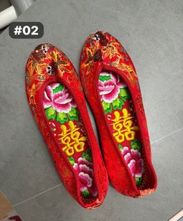 #02 幸福傳承 100%全新！金魚平底 褂鞋 掛鞋 婆仔鞋 size 34 / 3564208539812355110
