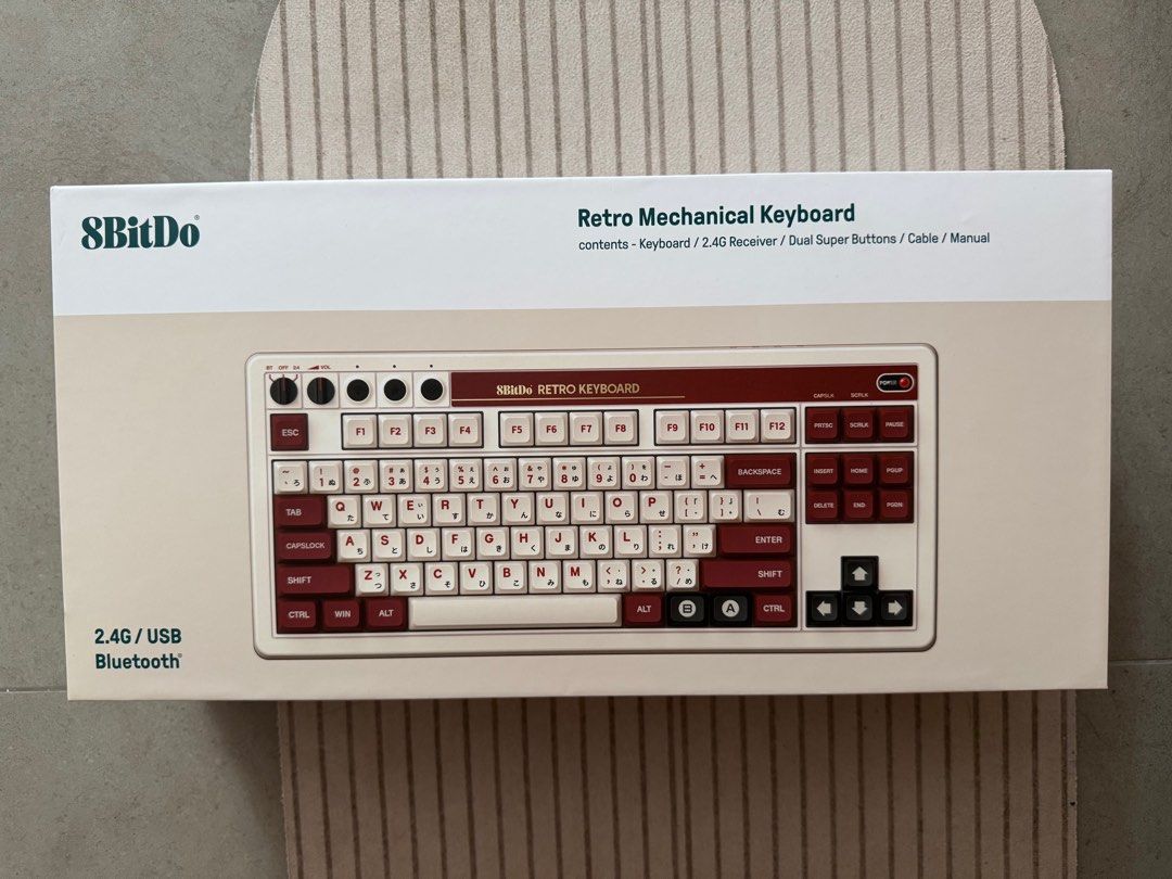 8BitDo Retro Mechanical Keyboard - 2.4G/USB/Bluetooth63222784432514111