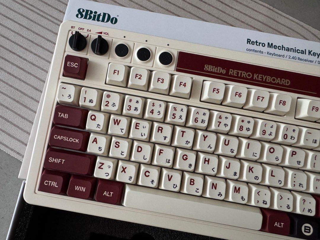 8BitDo Retro Mechanical Keyboard - 2.4G/USB/Bluetooth63222784432514113