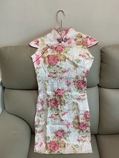 粉白短袖旗袍64242126357250110