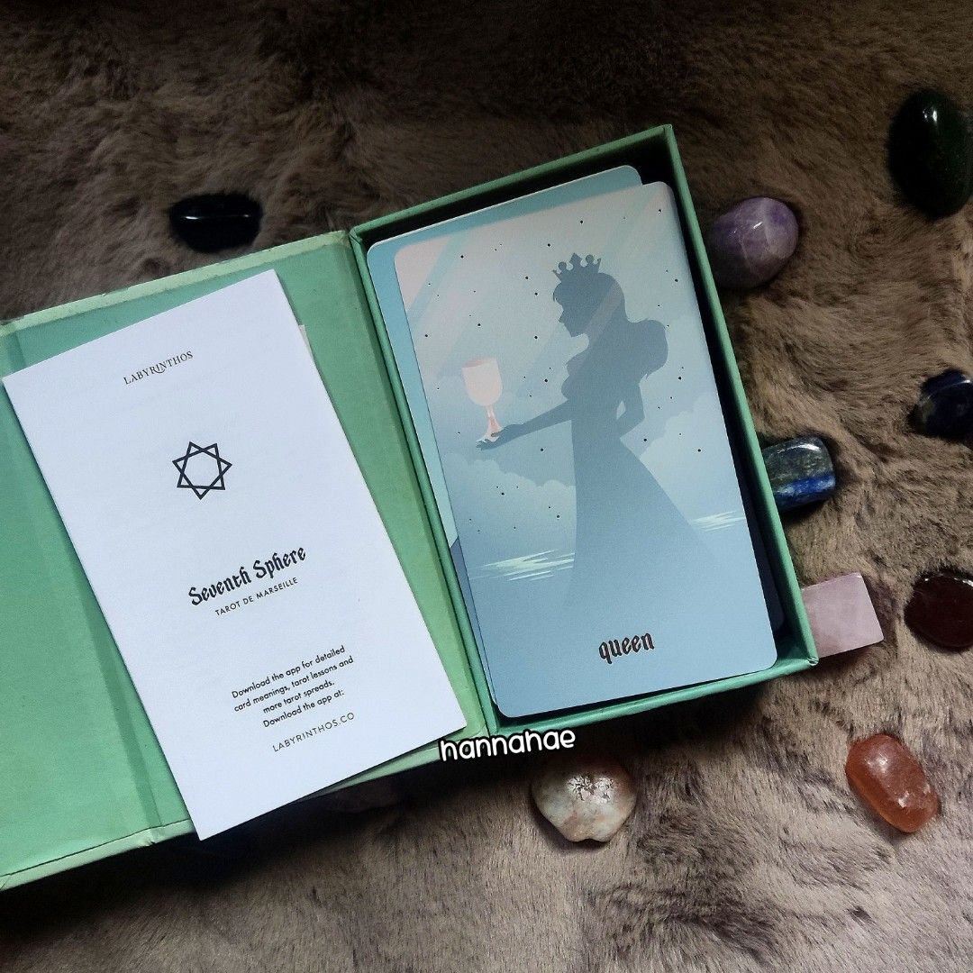 [ AUTHENTIC TAROT ] Seventh Sphere Tarot Deck - Tarot de Marseille (Category: Storybooks) located in Manila. Submitted by hannahae (Listing ID 1381718802, Image 2). Description: ⊹₊⟡⋆ RFS: Rehoming & decluttering for my medication ⊹₊⟡⋆ CONDITION: Barely used, box and deck are still in good condition, with guidebook ⊹₊⟡⋆ SHIPPING & PACKAGING NOT YET INCLUDED (to be paid by buyer) ⊹₊⟡⋆ SELLER'S LOCATION: Mindanao ⊹₊⟡⋆ I can only ship on weekends ⊹₊⟡