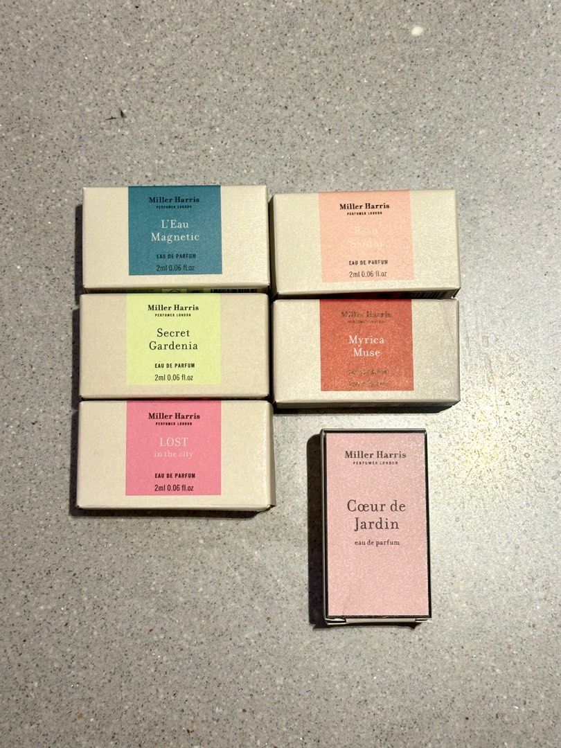 由 winnnsell (刊登 ID 1381805061，圖片 1) 提交，位於 台北市 (Taipei) 的 全新 Miller Harris 針管 淡香精 香水 (類別：香水、體香劑)，說明：每個$85 5個ㄧ起買 $480。