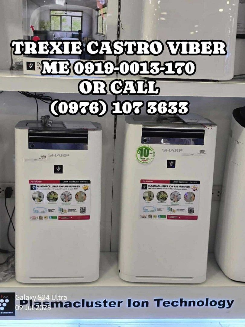 💚 SHARP AIR PURIFIER / SHARP AIR PURIFIER WITH DEHUMIDIFIER / SHARP AIRPURIFIER WITH HUMIDIFIER 💚 (Category: Air Purifiers & Dehumidifiers) located in Malabon City. Submitted by dvegatrexiec (Listing ID 1381725589, Image 2). Description: 💚 SHARP AIR PURIFIER / SHARP AIR PURIFIER WITH DEHUMIDIFIER / SHARP AIRPURIFIER WITH HUMIDIFIER 💚 FP-J30E-A - 6,200 (BLUE) 23SQM FP-J60E-W - 17,000 48SQM DW-E16FP-W - 19,600 24SQM with dehumidifier DW-J27FP-W