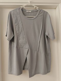 全新韓國女裝aime灰藍色T恤64237986603265110