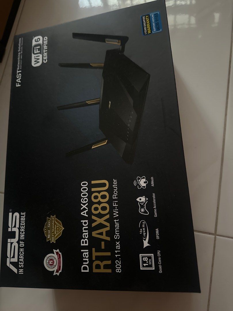 ASUS RT-AX88U Dual Band AX6000 Smart WiFi Router63203135331459113