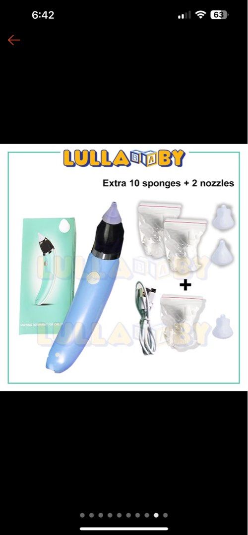 Baby Nasal Aspirator (Category: Weaning & Toddler Feeding) located in Kuala Lumpur. Submitted by cikpuansurya (Listing ID 1381795144, Image 1). Description: Like new still inthe box. Already bought another version. Rechargeable..