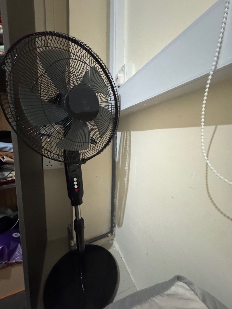 Black Standing Fan - Excellent Condition