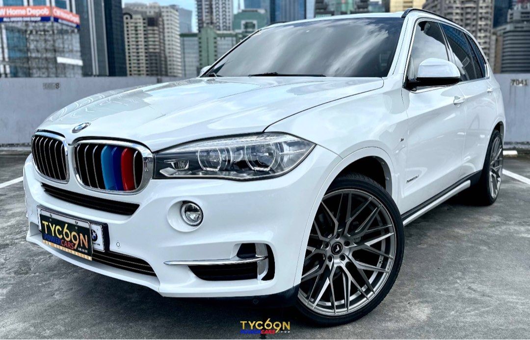 BMW X5 3.0 (A) (Category: Used Cars) located in Pasig City. Submitted by tycoon.cars (Listing ID 1381735575, Image 1). Description: BMW X5 3.0D - 2016 Model - 49,XXX Original Mileage - MSport Series - 3.0L Diesel - Top of the Line Variant - Full Sunroof - 22” Vorsteiner V-FF 107 Flow Rims - Mineral White Metallic - Automatic Transmission - Local Unit - Friday Coding - SUPER FRESH We Don’t Sell Cars, We Sell Dreams. BUY•SELL•TRADE•CONSIGN•FINANCIN