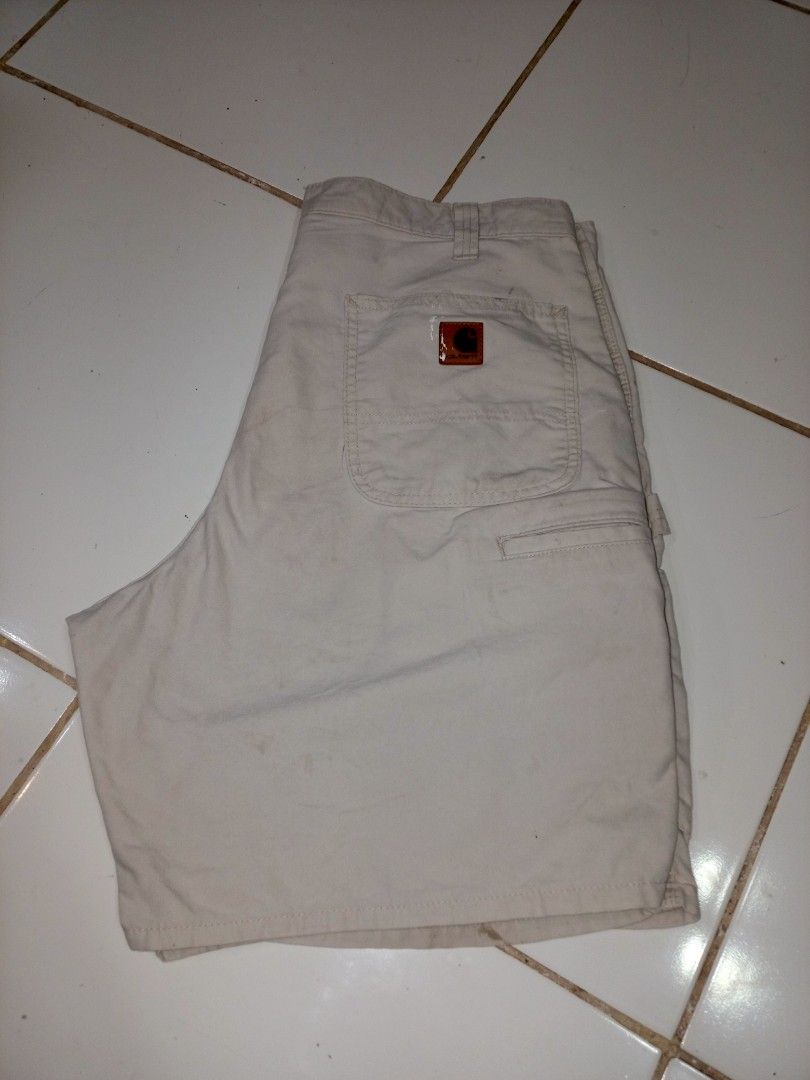 Carhartt carpenter leather patch (Category: Shorts) located in Calabanga. Submitted by foxsthrift_420 (Listing ID 1381862885, Image 1). Description: .