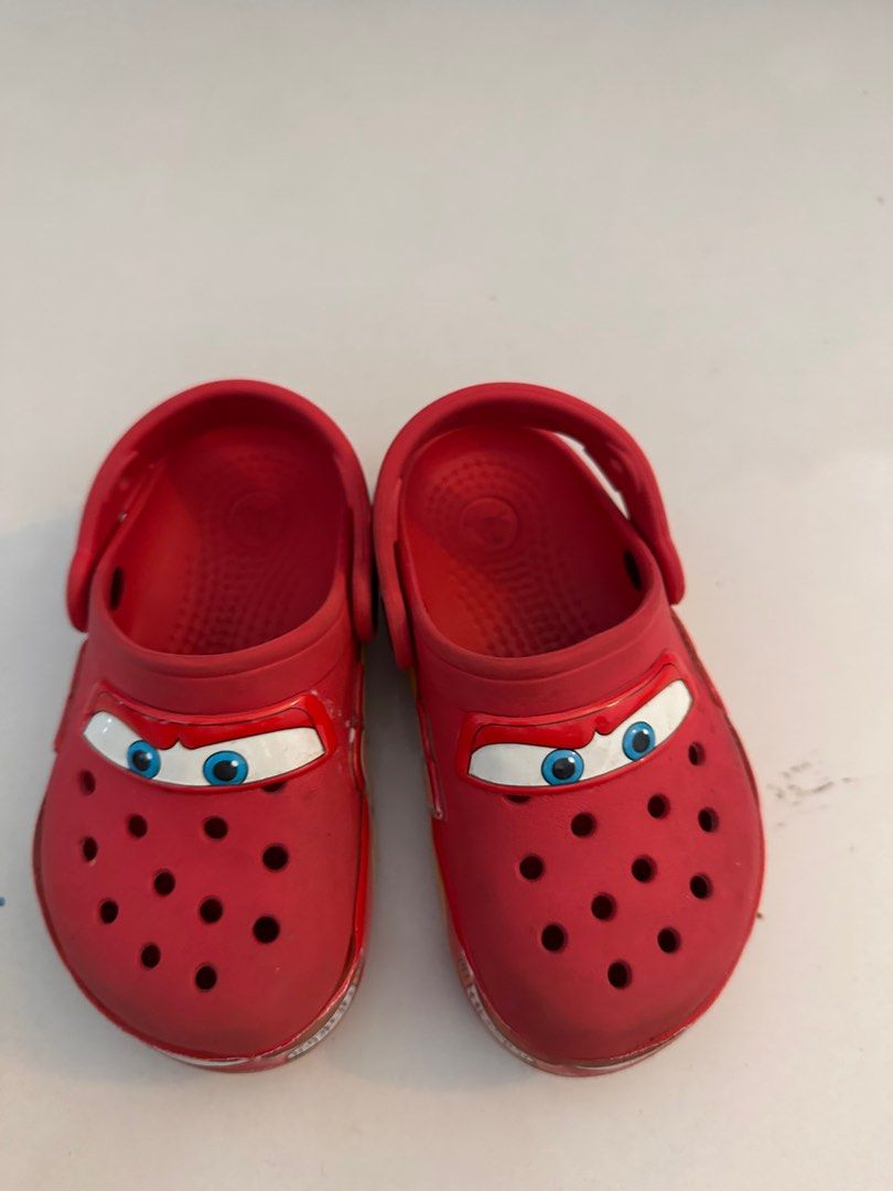 Crocs McQueen (Category: Babies & Kids Fashion) located in Kuala Lumpur. Submitted by nassquared (Listing ID 1381799590, Image 2). Description: Size C9.