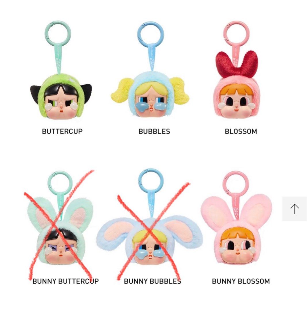 Crybaby x PPG Series Plush (Category: Plushies & Soft Toys) located in Rizal. Submitted by decluttering.mess (Listing ID 1378997755, Image 3). Description: ☁️ confirmed set ☁️ opened bottom box, sealed foil ☁️ perfect gift idea - anik anik 😂 ☁️ on hand, can do same day delivery ☁️ you get to choose the character you want ☁️ below SRP! ☁️ AVAILABLE • regular buttercup • regular bubbles • regular blossom • bunny blossom 🏝️no return/no exchange 🏝