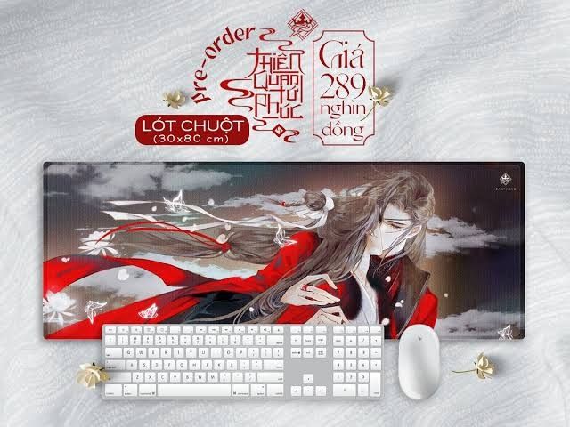 Danmei: TGCF mouse pad (Camphong) (Category: Mouse & Mousepads) located in Taguig. Submitted by kaiayo (Listing ID 1381764657, Image 1). Description: Selling this Hualian mouse pad! It's part of the goods sold when the Vietnamese version of TGCF/ Tian Guan Ci Fu / Heaven Official's Blessings volume 5 was released by Camphong. - Brand new, sealed - Unused Slightly negotiable but no lowballing or I will block you!.