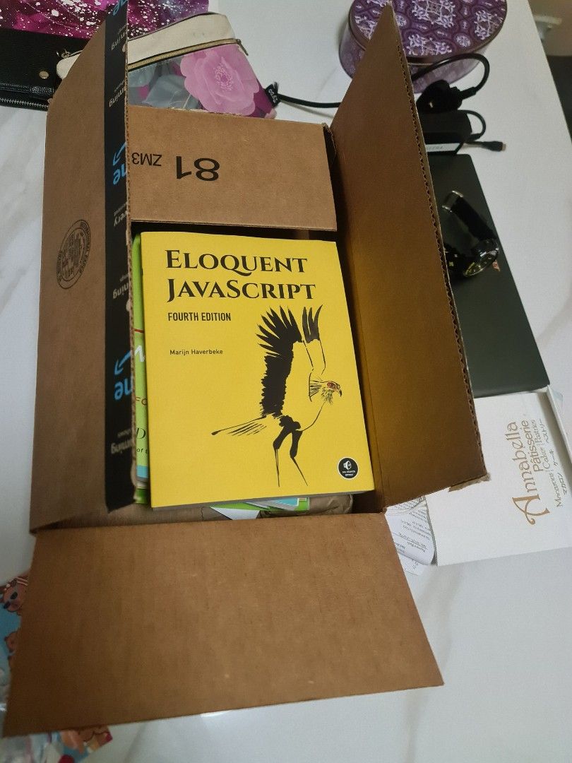 Eloquent JavaScript, Fourth Edition (Category: Textbooks) located in Singapore. Submitted by ahmedhus1964860 (Listing ID 1381813629, Image 3). Description: - Eloquent JavaScript, Fourth Edition available. - Brand new. - Great for learning or improving JavaScript skills. - See photos for condition details. bought wrongly from Amazon....already have the book...so selling it off.