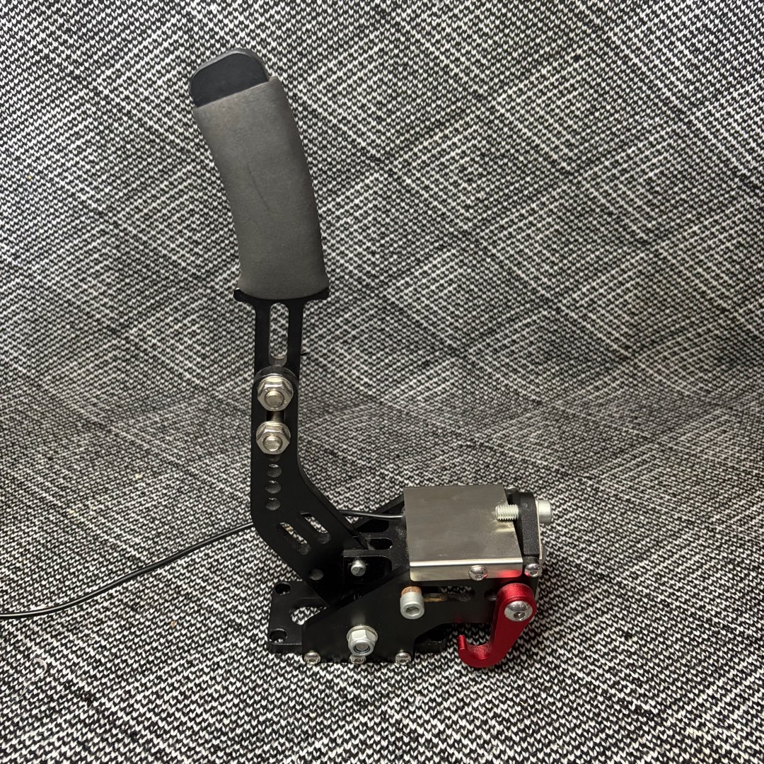 Hand Break Riser Mount Sim Rig FREE DELIVERY Sim Racing USB Handbrake for PC, mount on rigs, stands ...