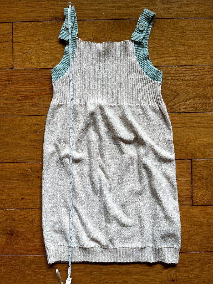 Gingersnaps knitted dress (Category: Babies & Kids Fashion) located in Muntinlupa City. Submitted by tpb586 (Listing ID 1381671208, Image 3). Description: Gingersnaps cream knitted dress with mint green traps Size: 12 Length: 33 inches Payment: Gcash Delivery: J&T express, SF c/o buyer Delivery will be arranged once payment has been received by seller..